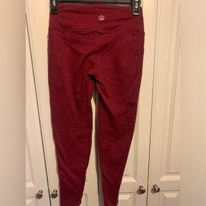 TYC Burgundy Leggings XS